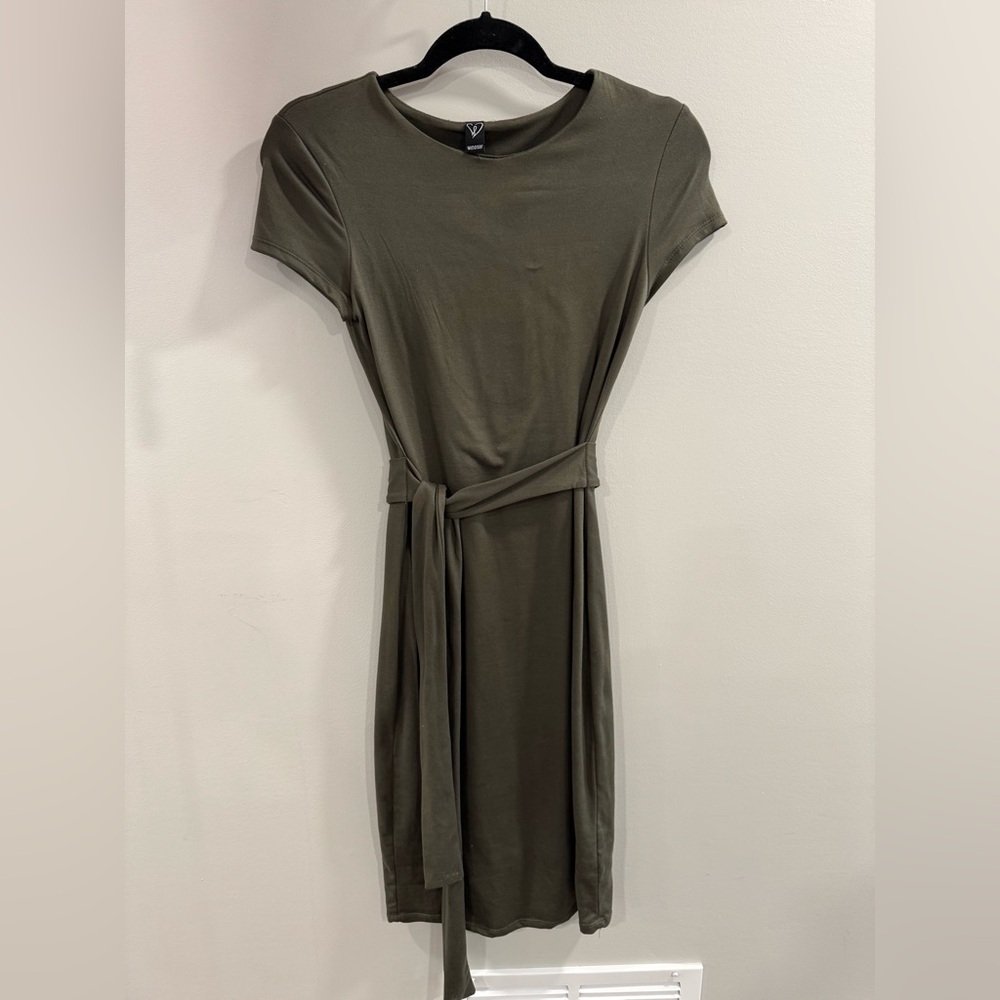 Windsor Olive Midi Dress